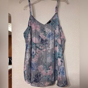 Torrid Gray Floral Camisole